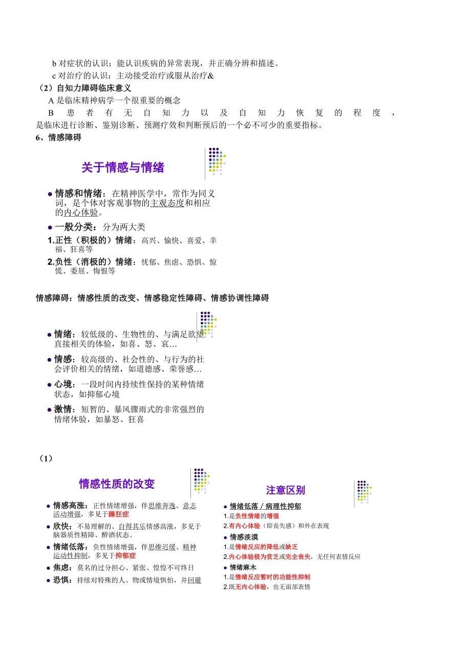 精神科护理学第一章 绪论 第二章 精神疾病的基本知识_第5页