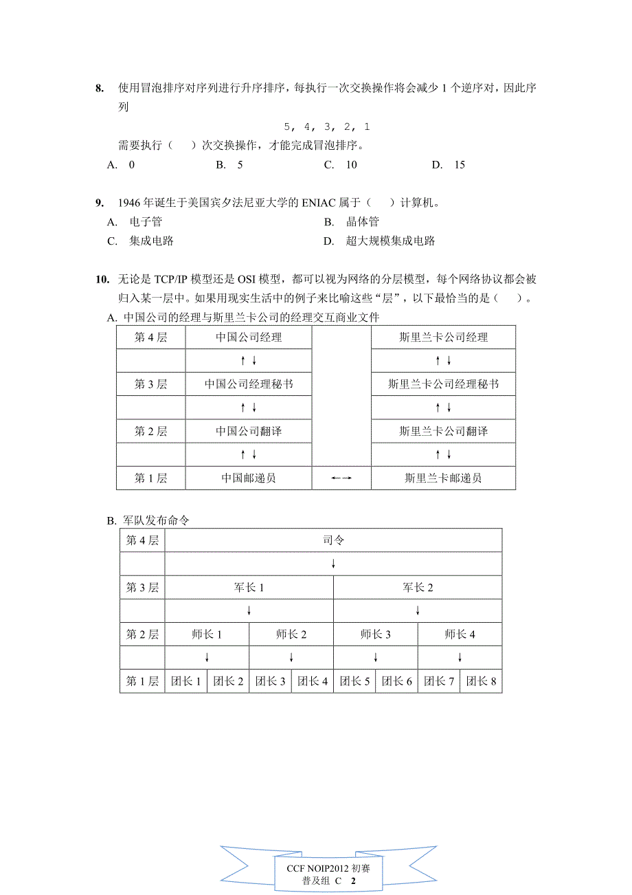 2012普及组初赛试题与答案_第2页