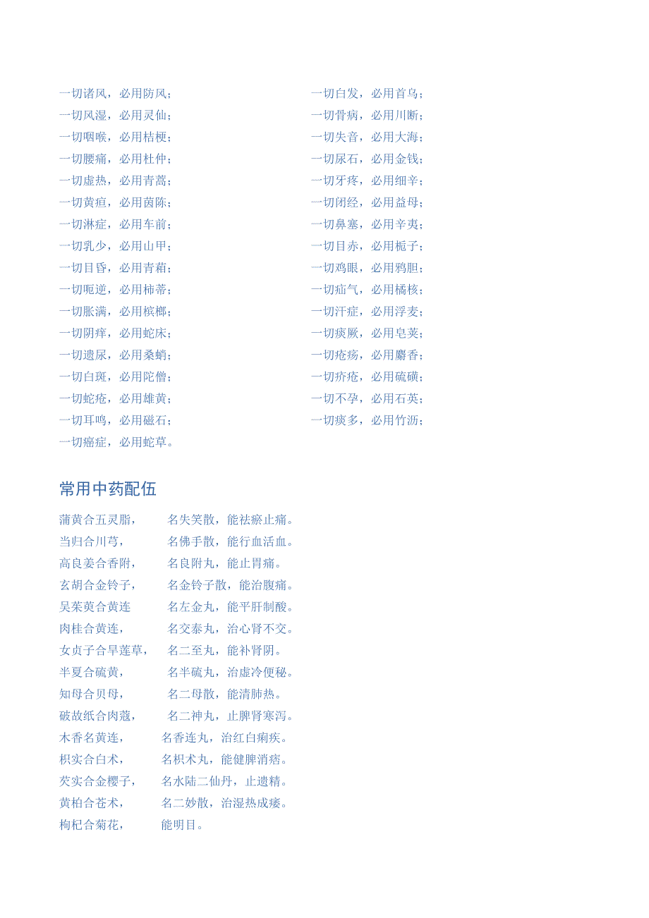 熟记中药配伍表,你就是中医师_第2页