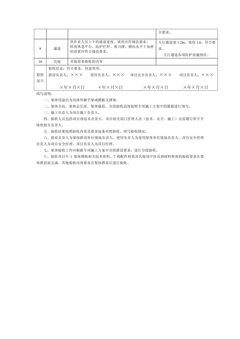 表30-承插盘扣式钢管脚手架验收表_第2页