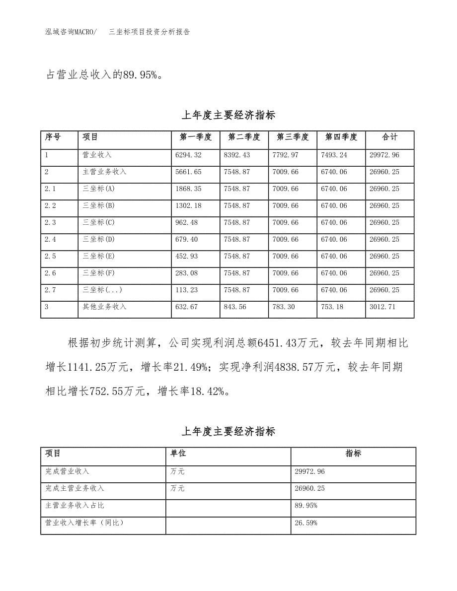 （模板）三坐标项目投资分析报告_第5页