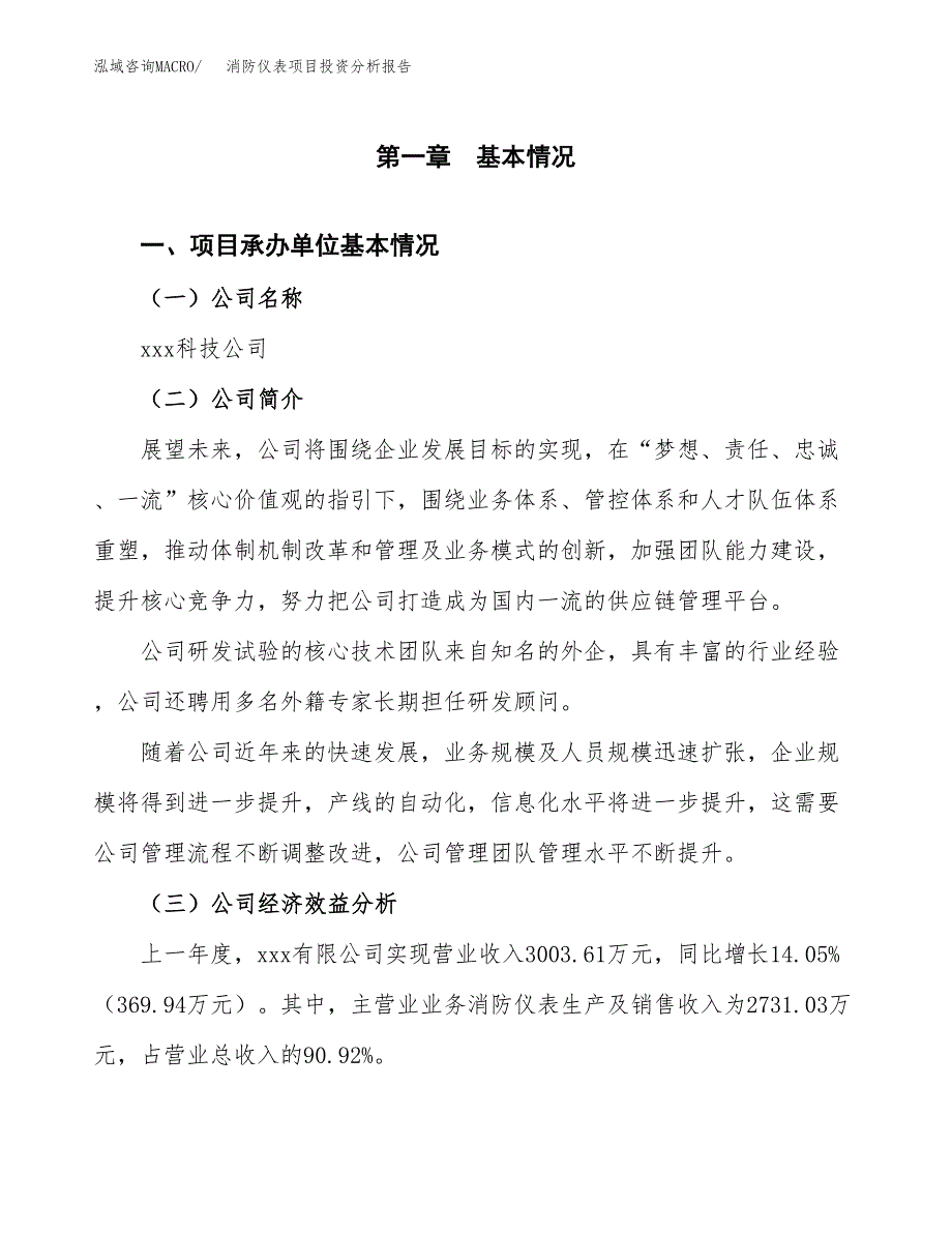 （模板）消防仪表项目投资分析报告_第4页