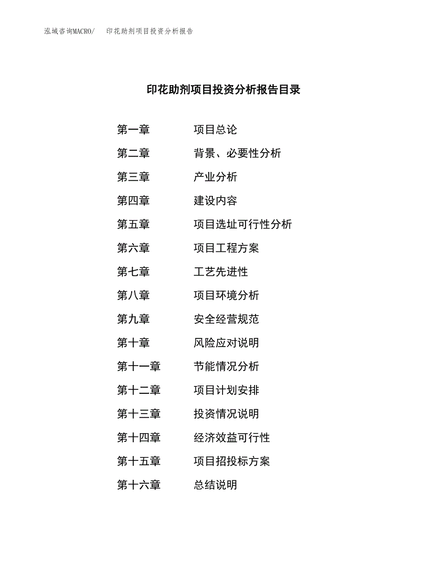 （模板）印花助剂项目投资分析报告_第3页