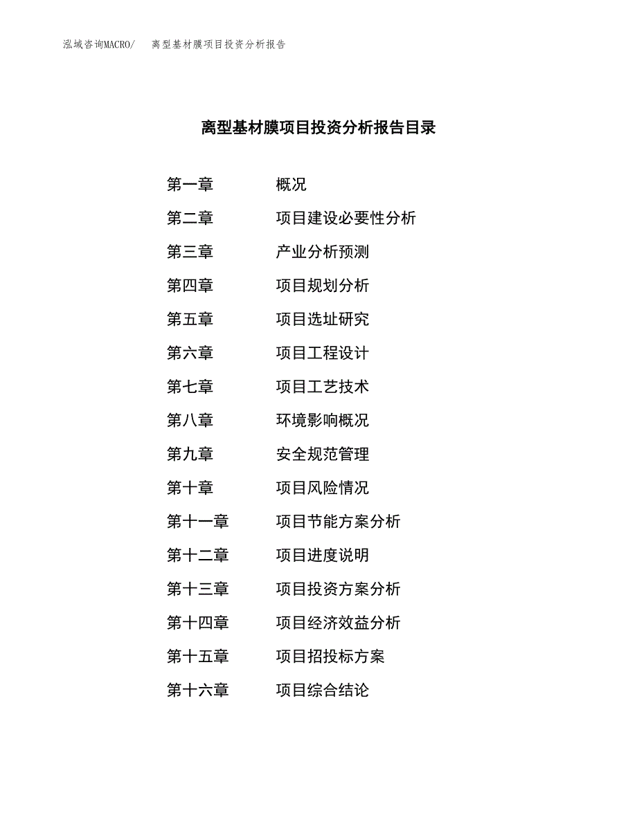 （模板）离型基材膜项目投资分析报告_第4页