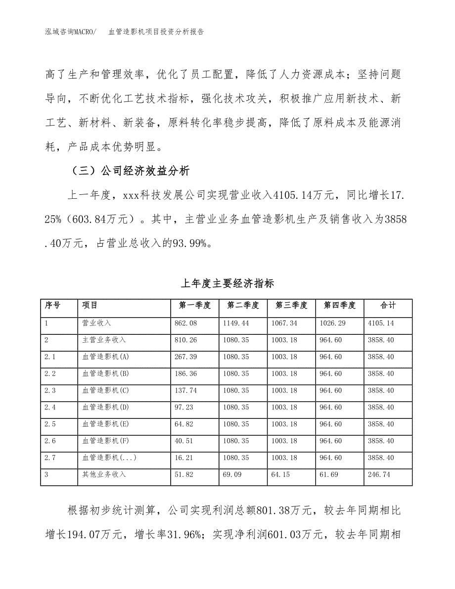 （模板）血管造影机项目投资分析报告_第5页