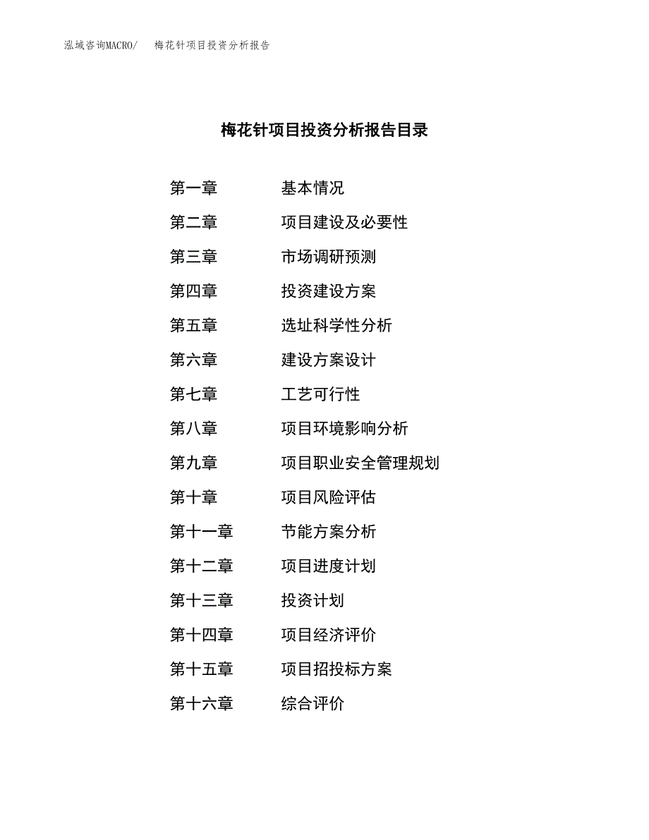 （模板）梅花针项目投资分析报告_第3页