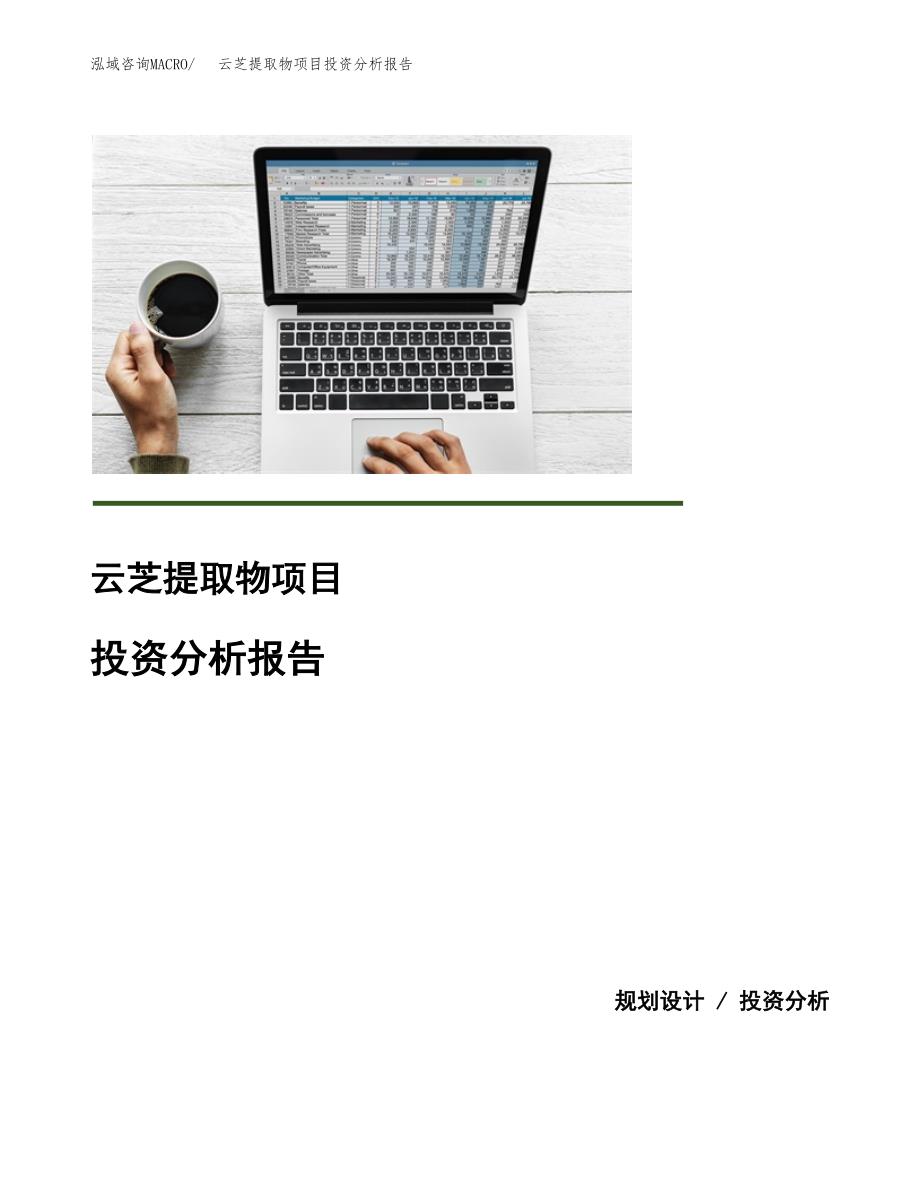（模板）云芝提取物项目投资分析报告_第1页