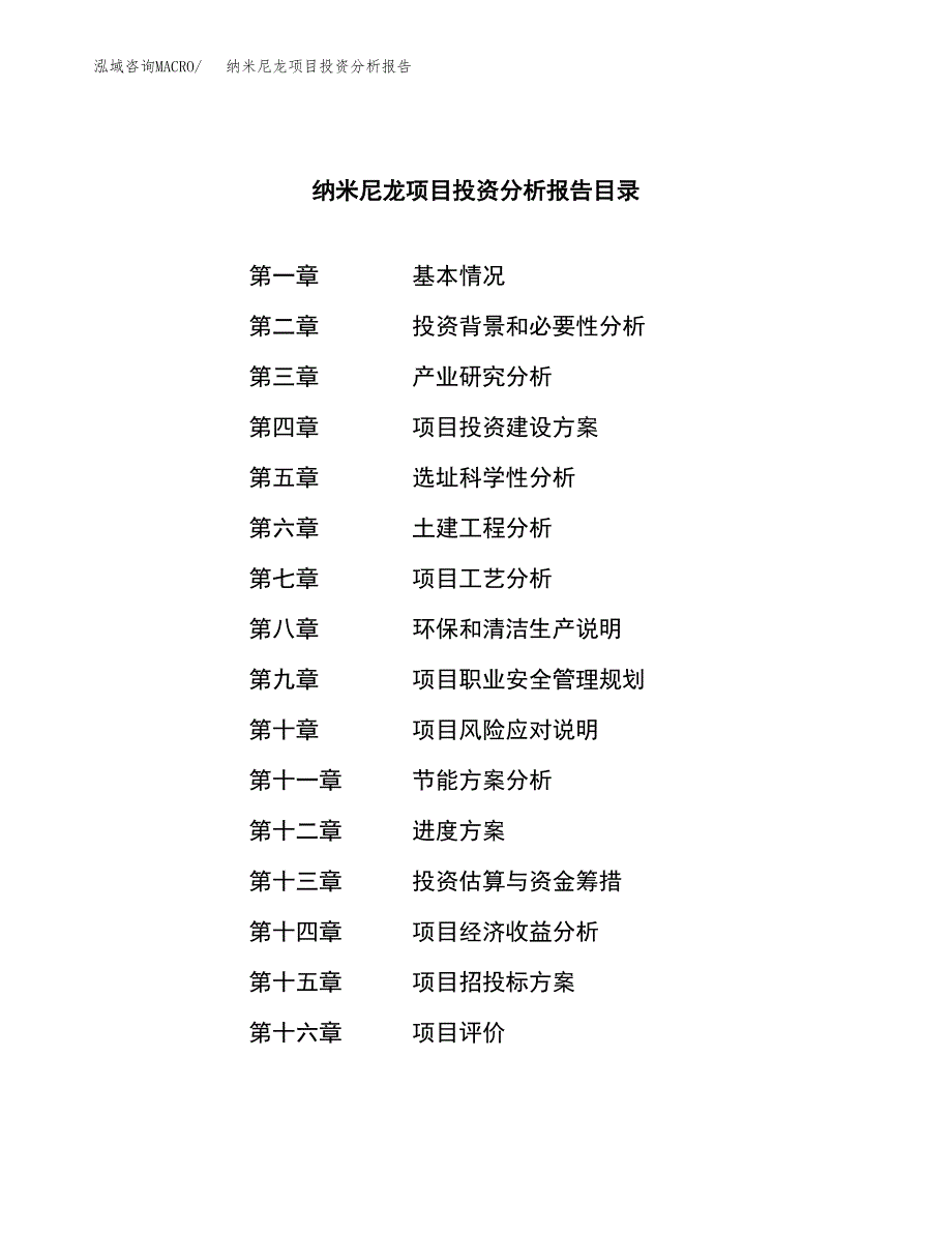 （模板）纳米尼龙项目投资分析报告_第3页