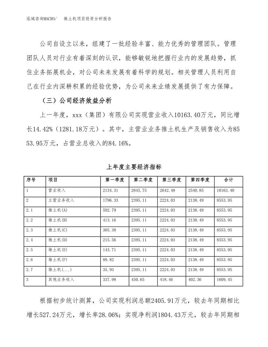 （模板）推土机项目投资分析报告 (1)_第5页