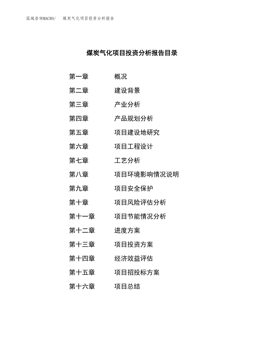 （模板）煤炭气化项目投资分析报告_第3页