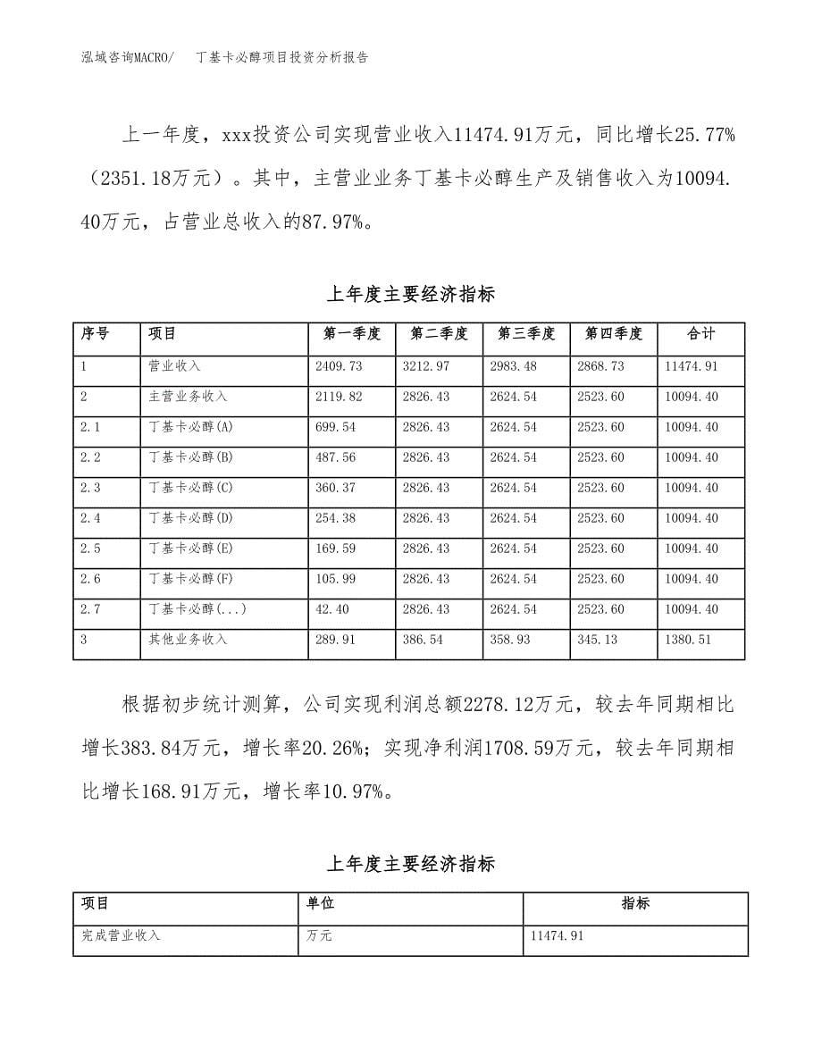 （模板）丁基卡必醇项目投资分析报告_第5页