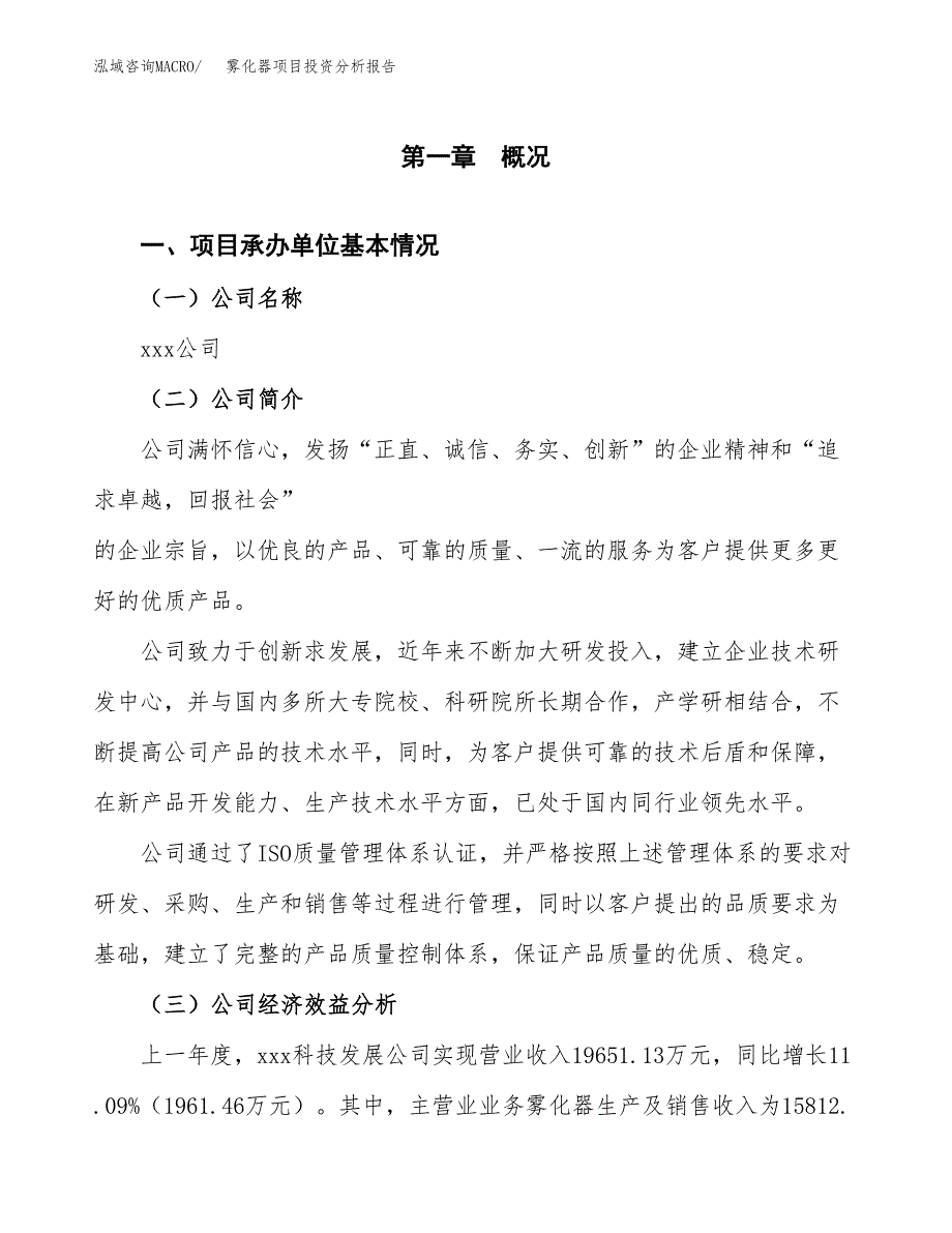 （模板）雾化器项目投资分析报告 (2)_第4页