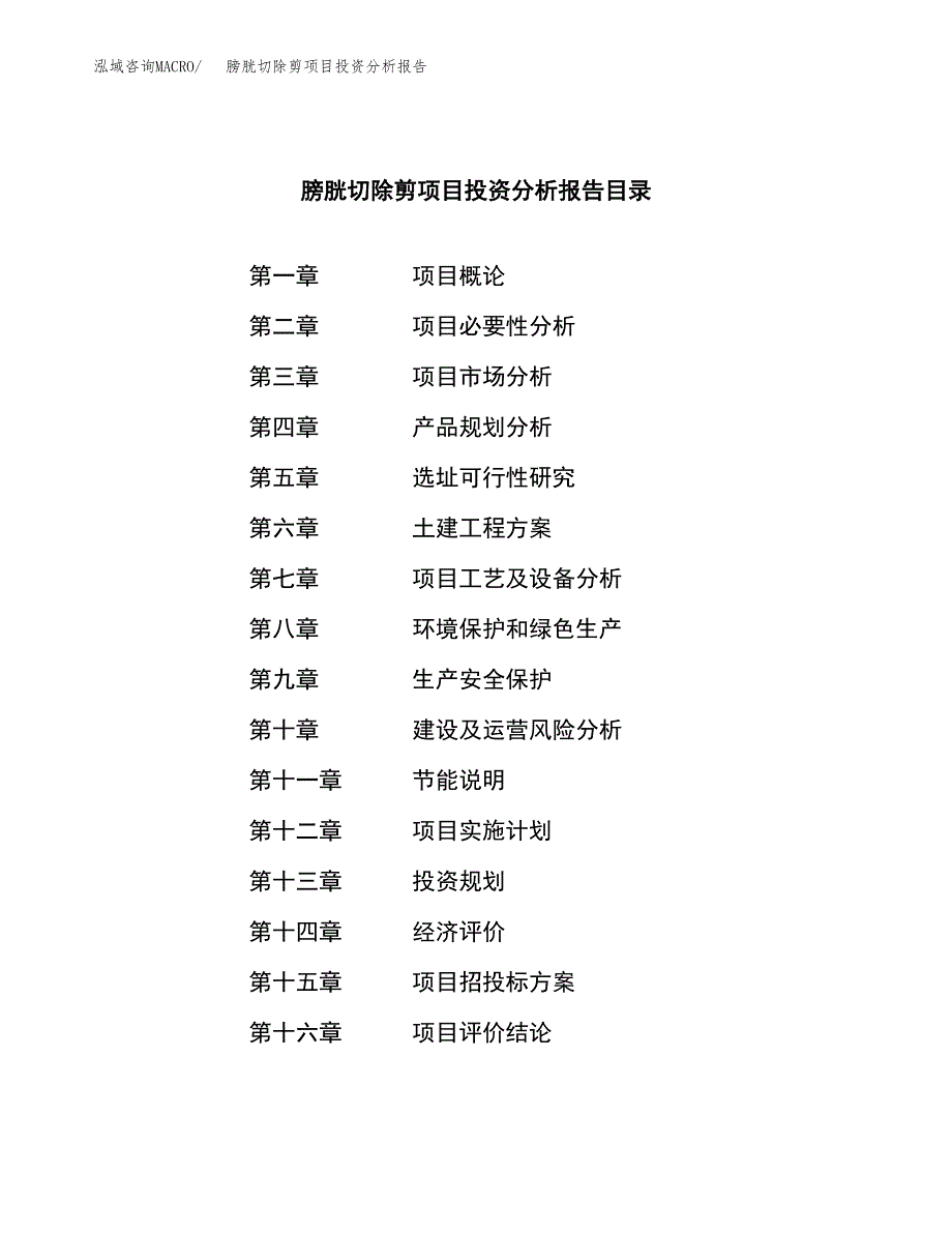 （模板）膀胱切除剪项目投资分析报告_第3页