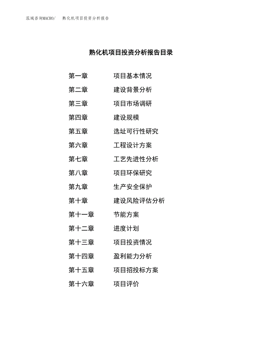 （模板）熟化机项目投资分析报告_第3页