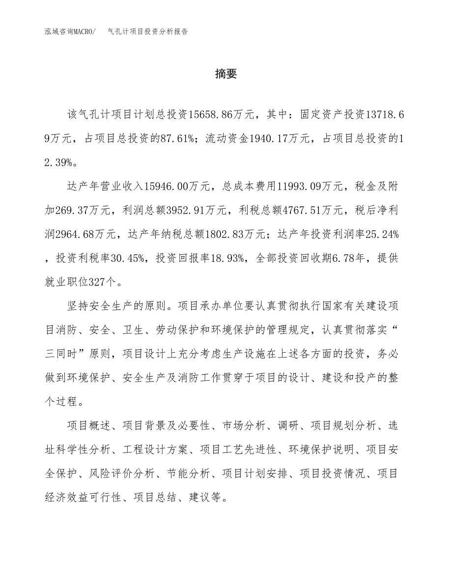 （模板）气孔计项目投资分析报告 (1)_第2页