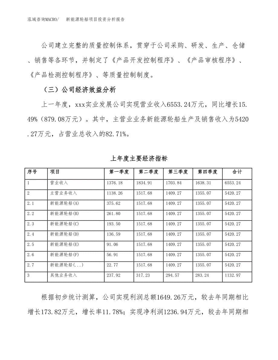 （模板）新能源轮船项目投资分析报告_第5页