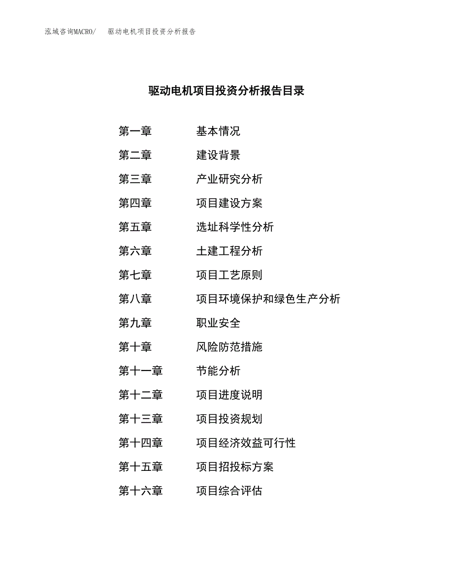 （模板）驱动电机项目投资分析报告_第3页