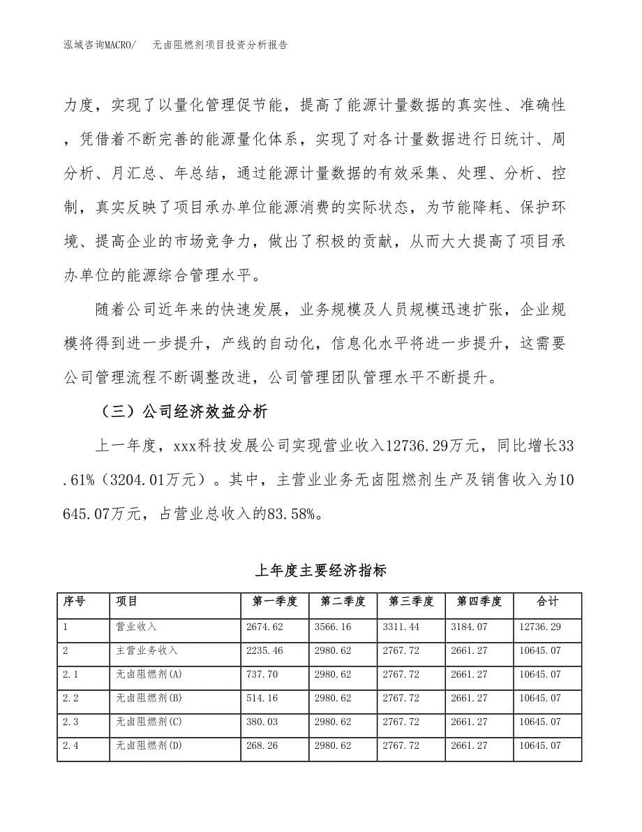 （模板）无卤阻燃剂项目投资分析报告_第5页