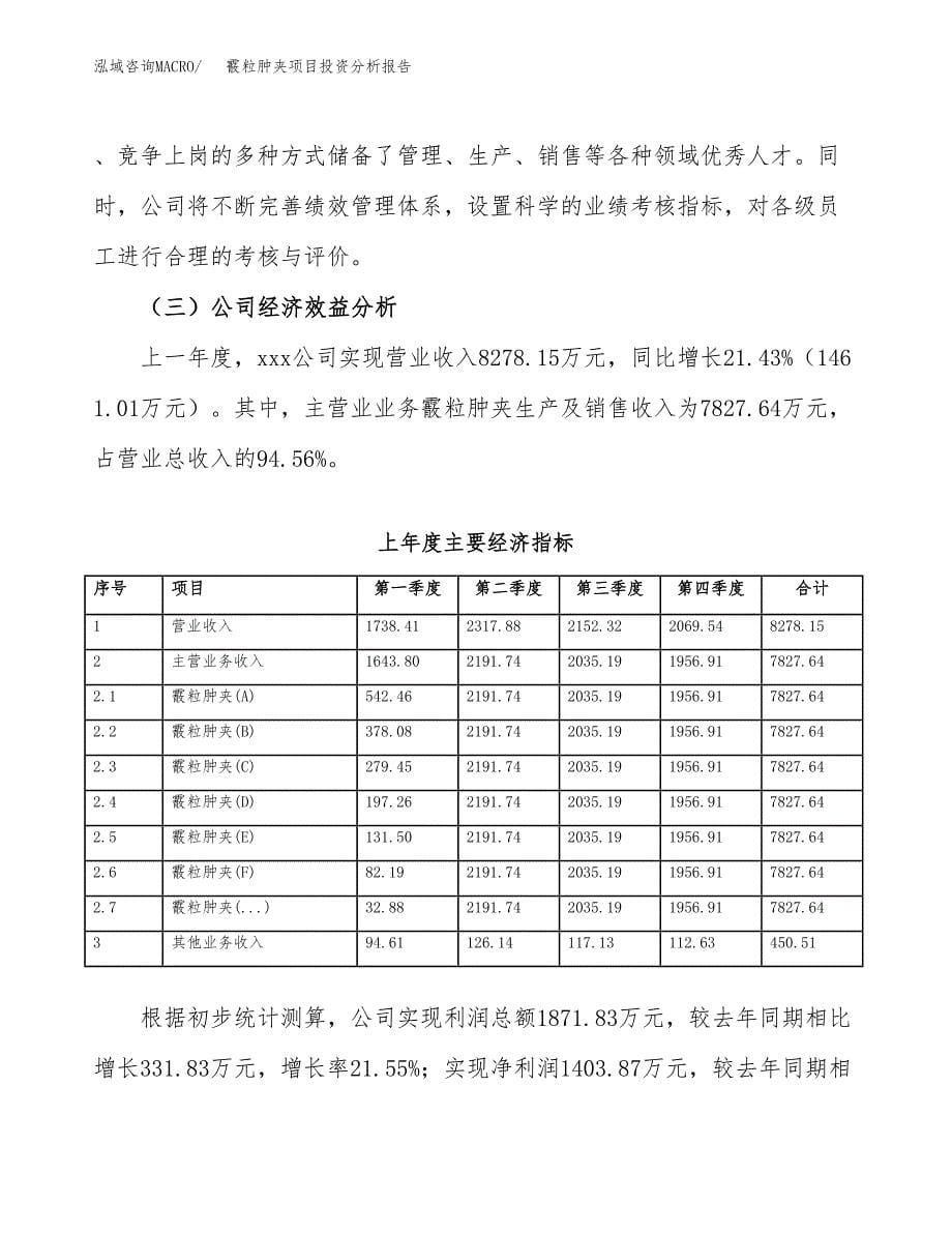 （模板）霰粒肿夹项目投资分析报告_第5页