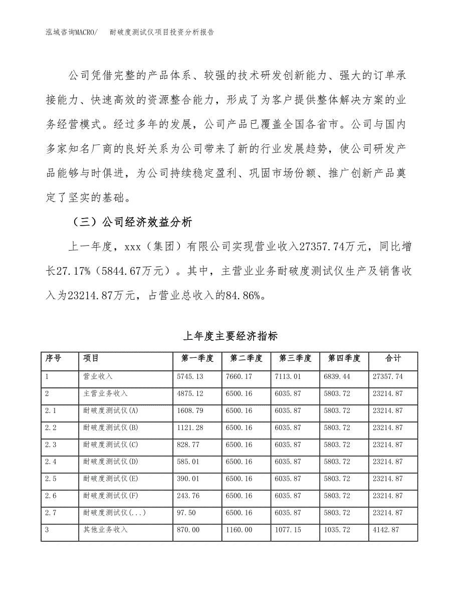 （模板）耐破度测试仪项目投资分析报告_第5页