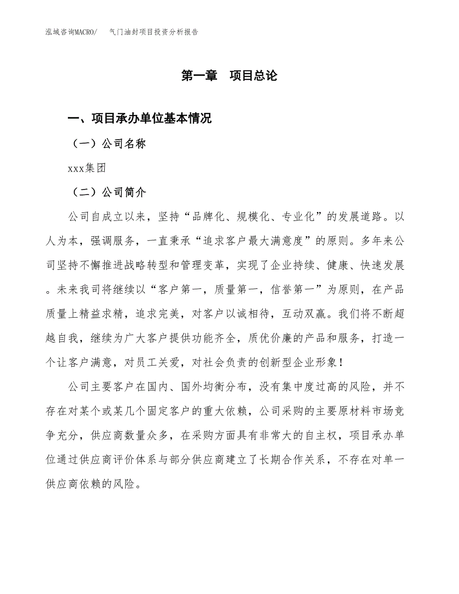 （模板）气门油封项目投资分析报告_第4页