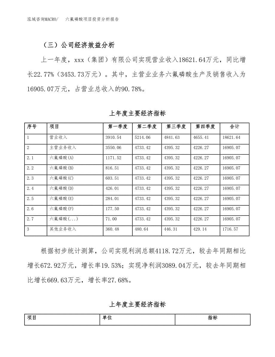 （模板）六氟磷酸项目投资分析报告_第5页