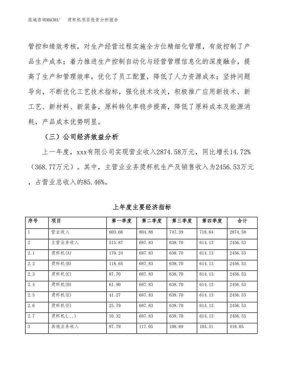 （模板）烫杯机项目投资分析报告_第5页