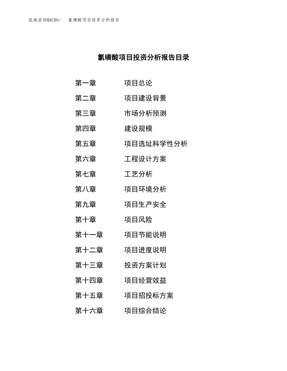 （模板）氯磺酸项目投资分析报告 (1)_第3页