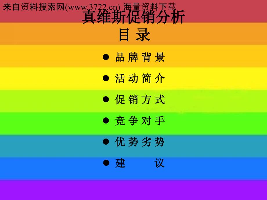 真维斯促销分析（ppt 18页）_第1页