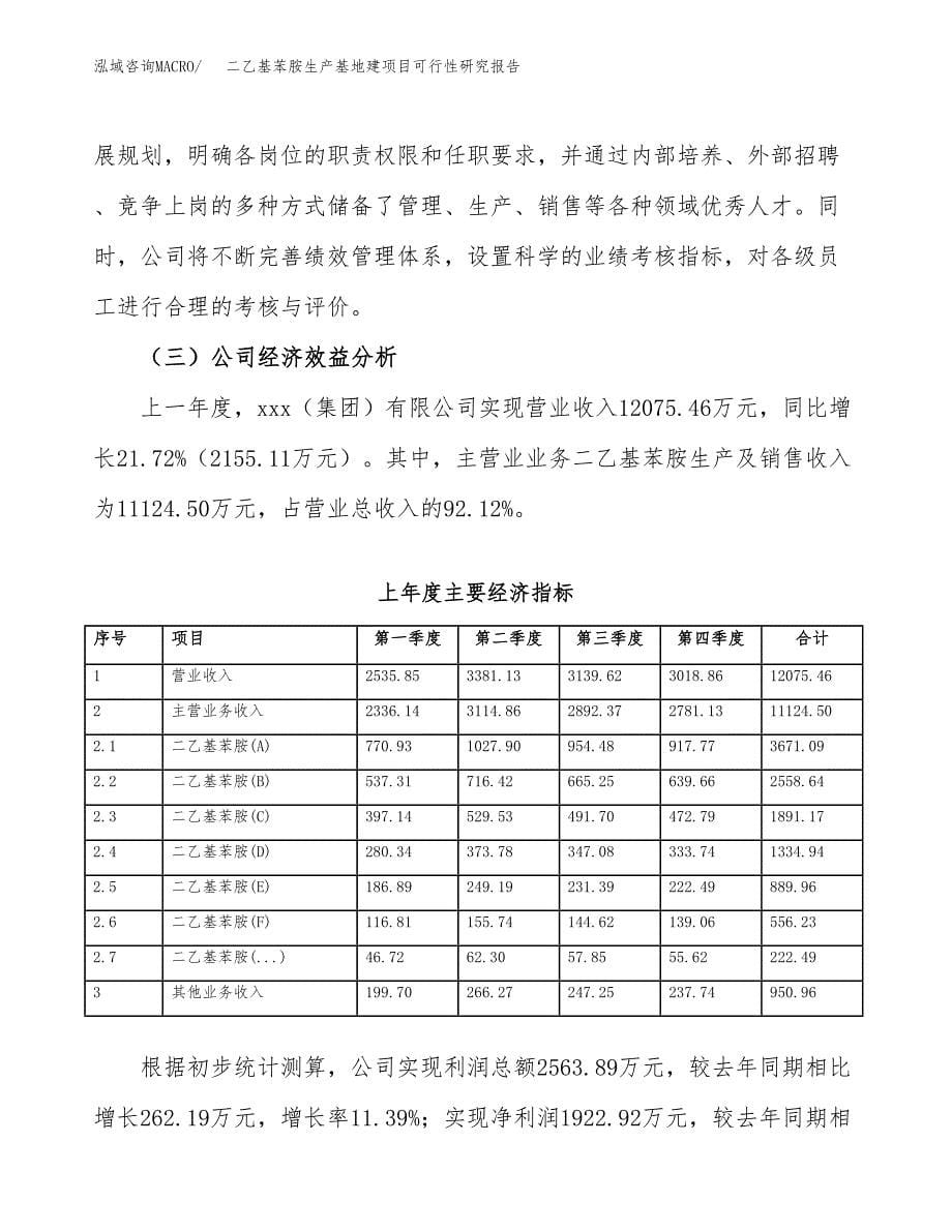 （模板）二乙基苯胺生产基地建项目可行性研究报告_第5页