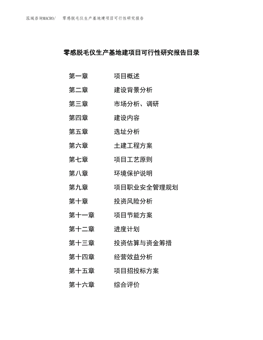 （模板）零感脱毛仪生产基地建项目可行性研究报告_第4页