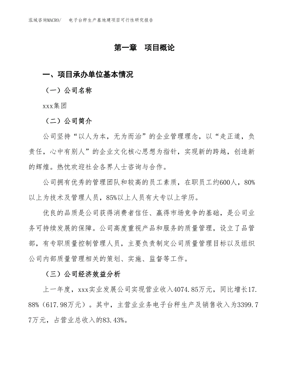 （模板）电子台秤生产基地建项目可行性研究报告_第4页