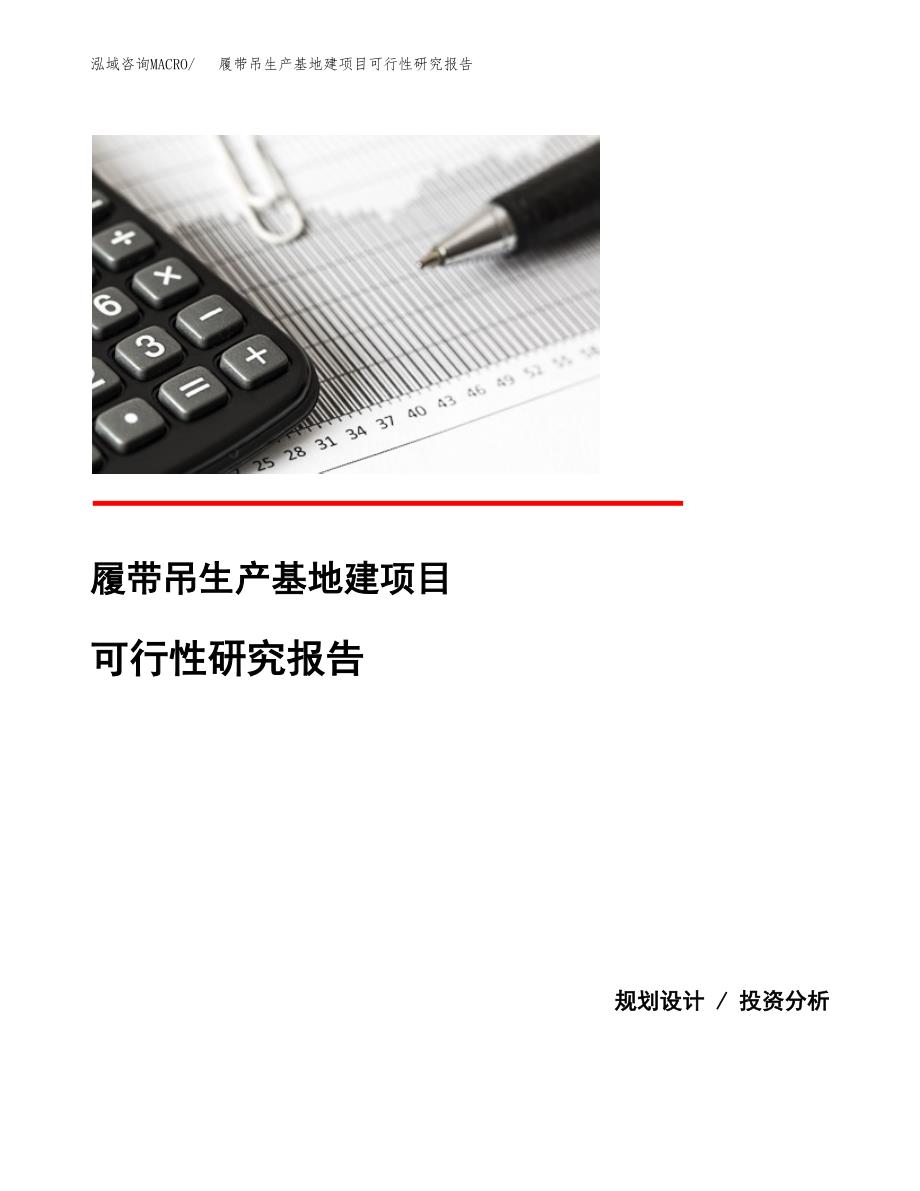 （模板）履带吊生产基地建项目可行性研究报告_第1页