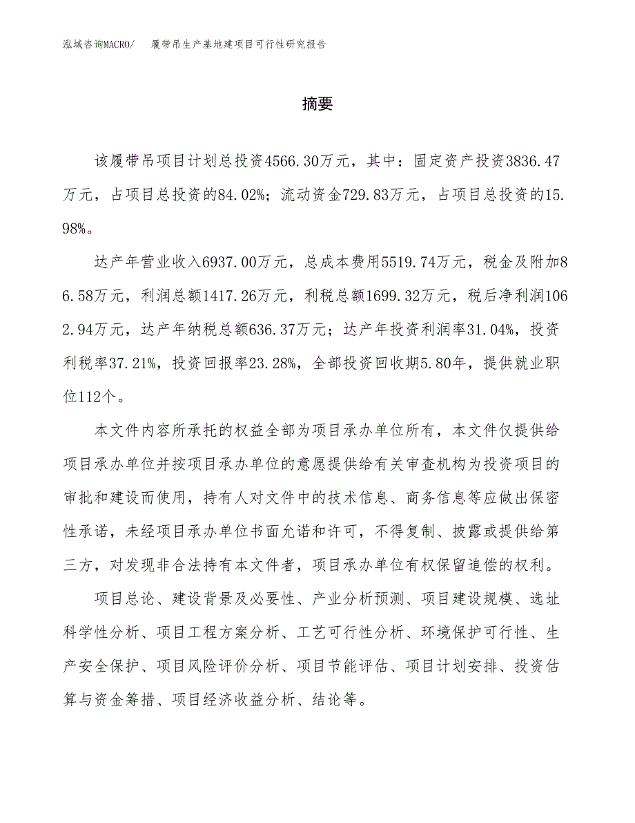 （模板）履带吊生产基地建项目可行性研究报告_第2页