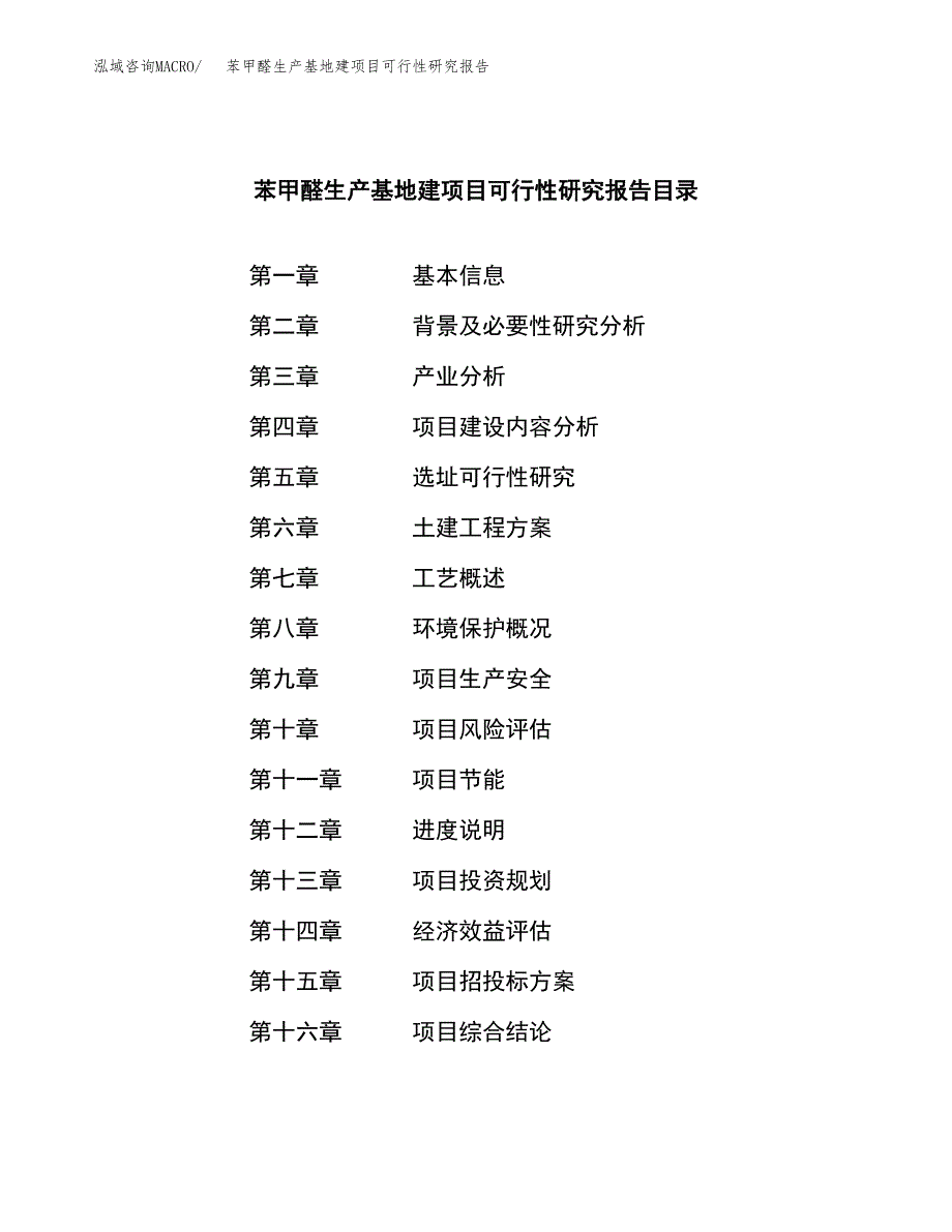 （模板）苯甲醛生产基地建项目可行性研究报告_第3页