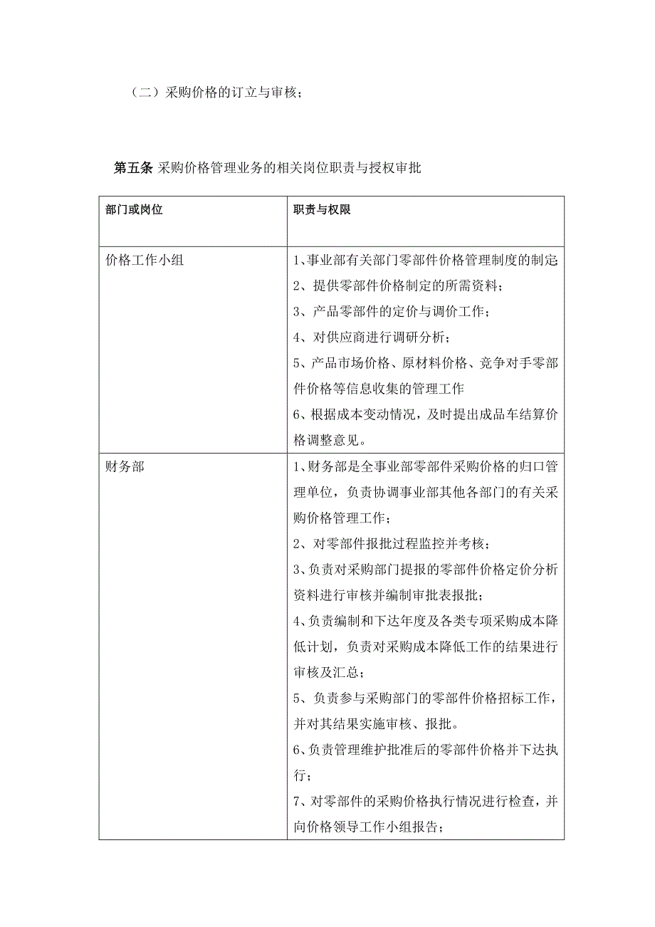 福田雷沃重工内部控制文件价格管理制度（doc 27页)_第2页