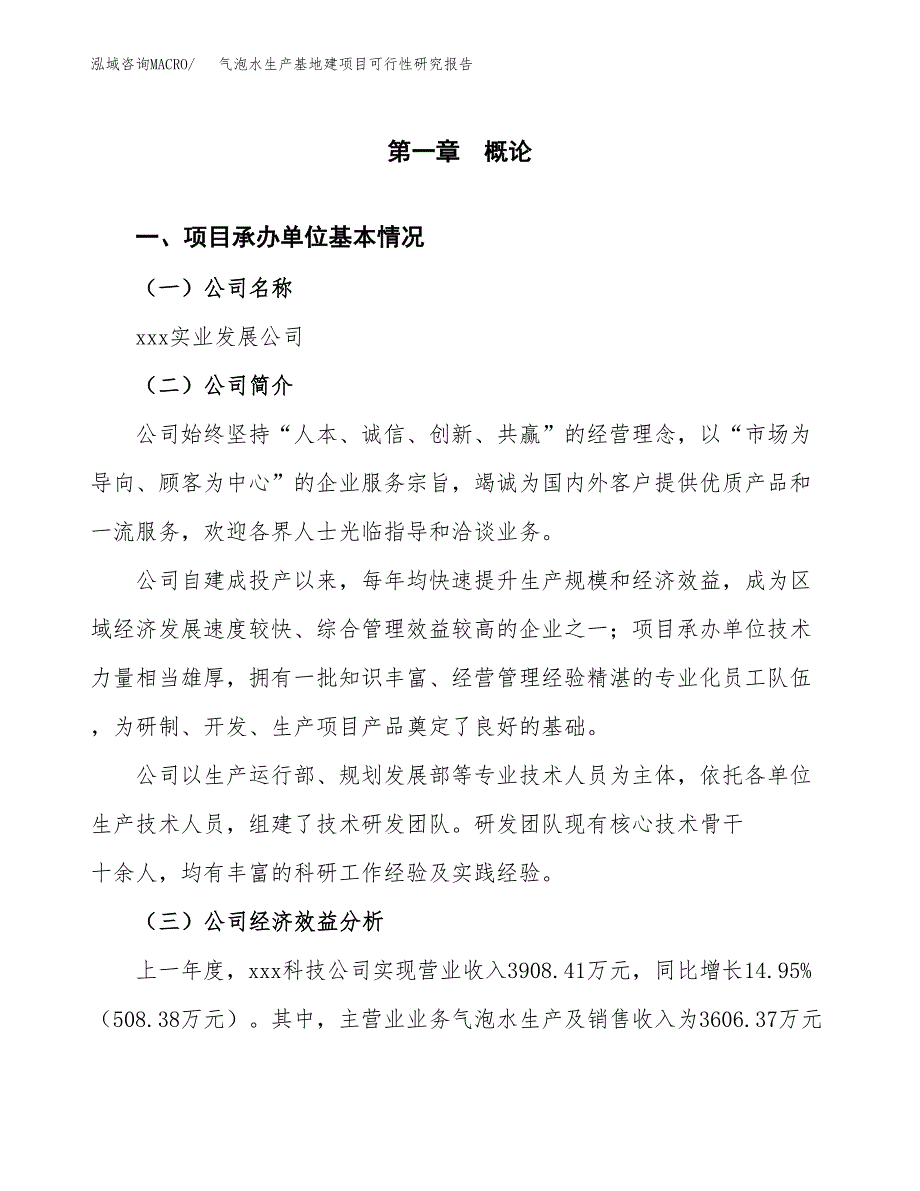 （模板）气泡水生产基地建项目可行性研究报告_第4页