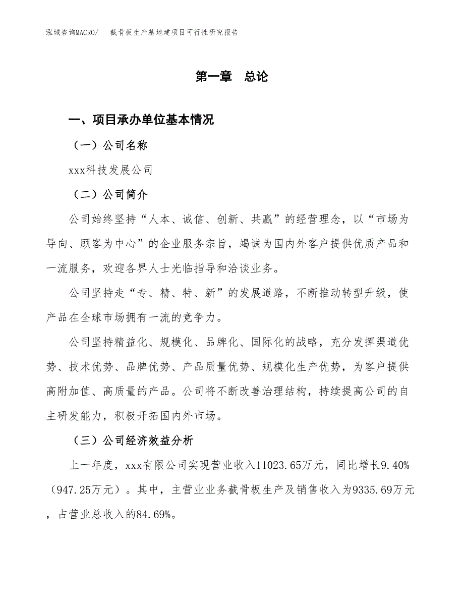 （模板）截骨板生产基地建项目可行性研究报告_第4页