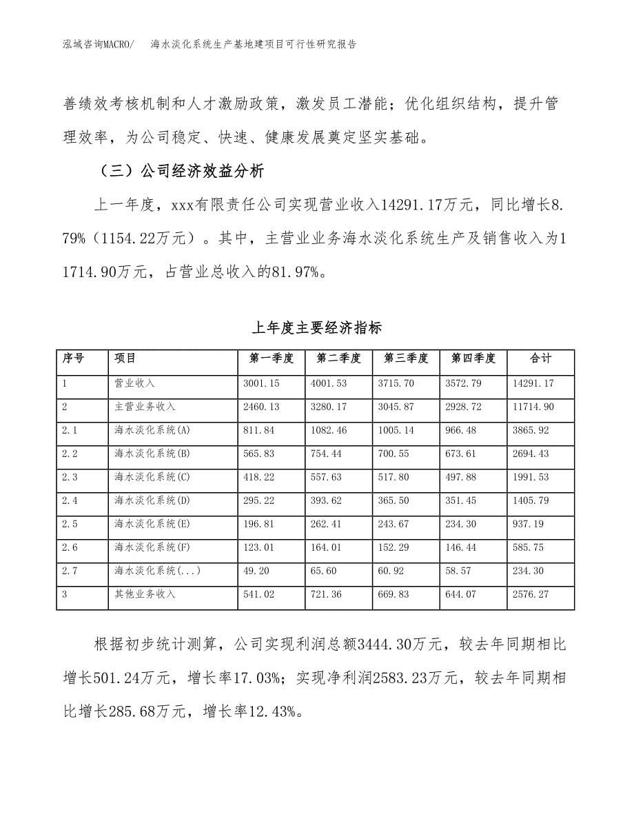 （模板）海水淡化系统生产基地建项目可行性研究报告_第5页