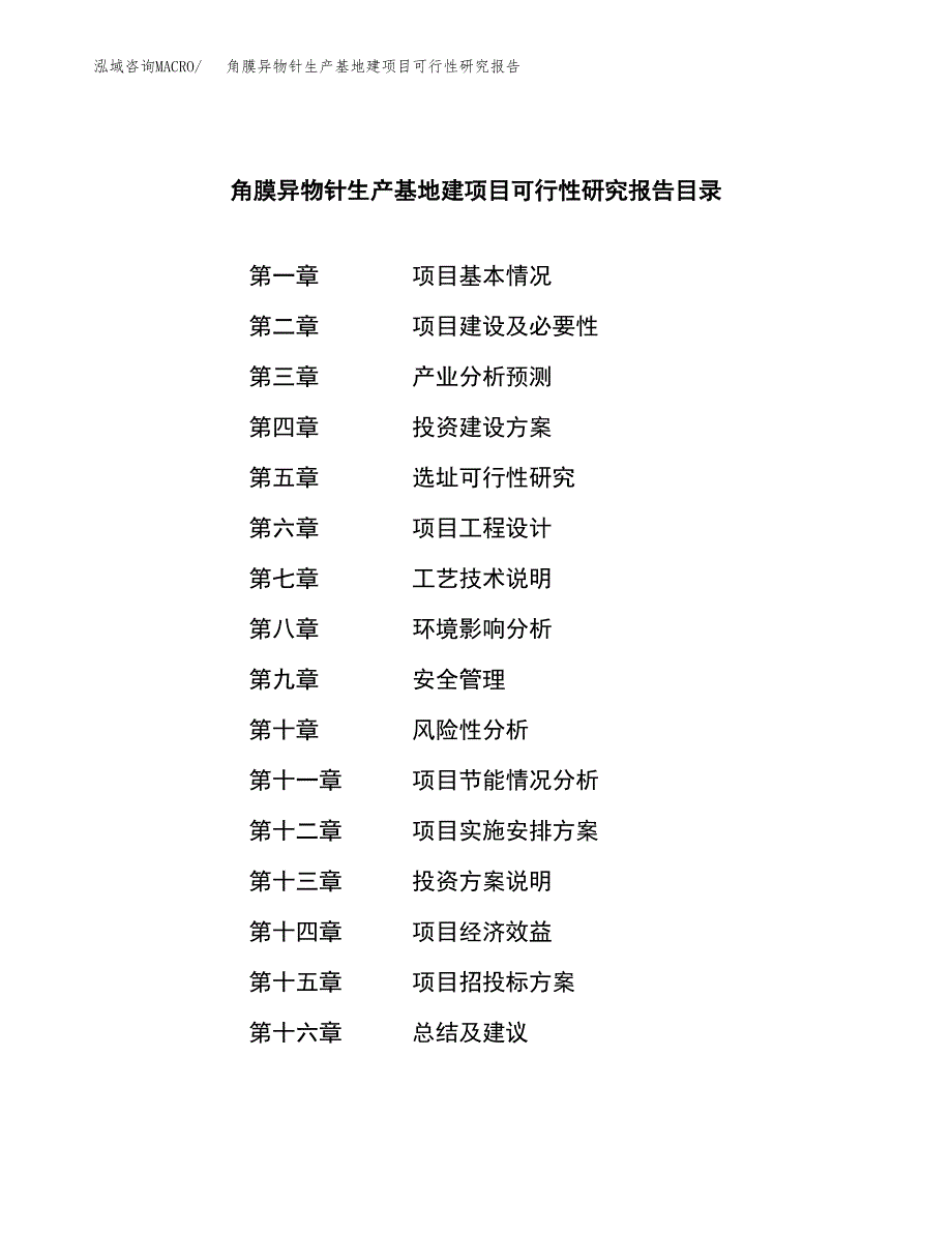 （模板）角膜异物针生产基地建项目可行性研究报告_第3页