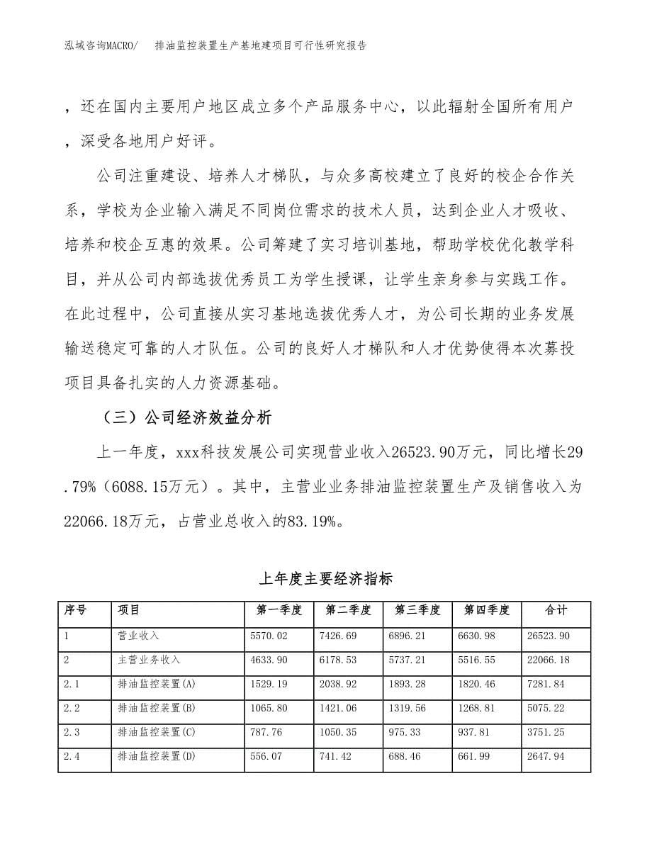 （模板）排油监控装置生产基地建项目可行性研究报告_第5页