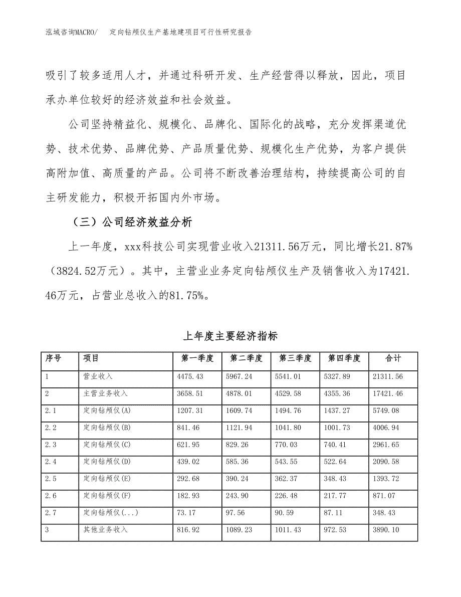 （模板）定向钻颅仪生产基地建项目可行性研究报告_第5页