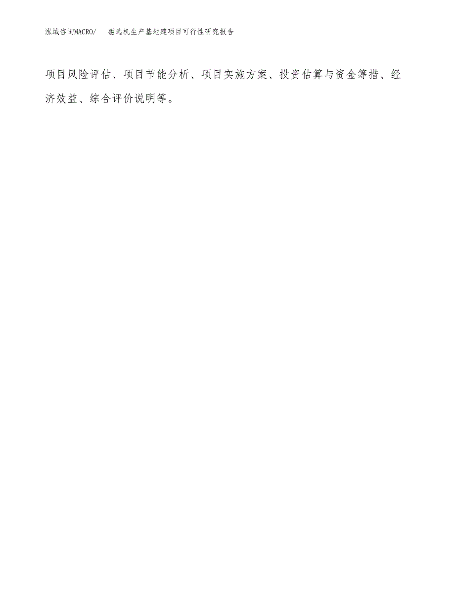 （模板）磁选机生产基地建项目可行性研究报告_第3页