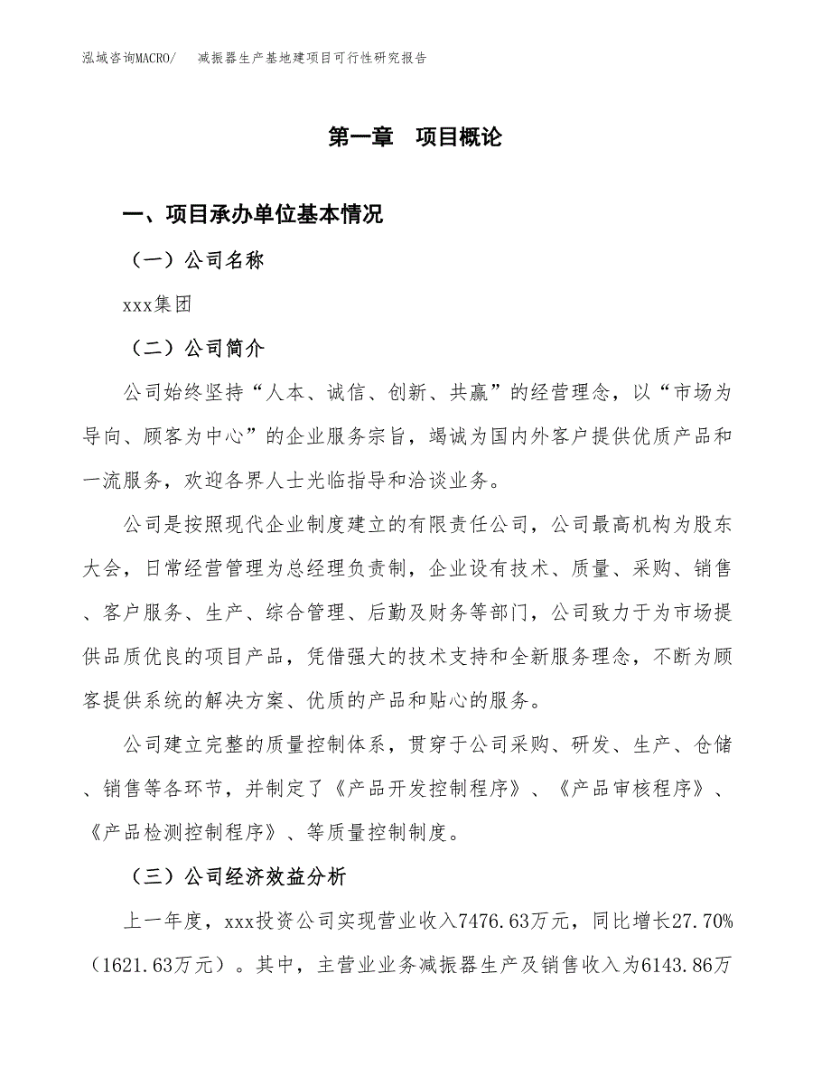 （模板）减振器生产基地建项目可行性研究报告 (1)_第4页