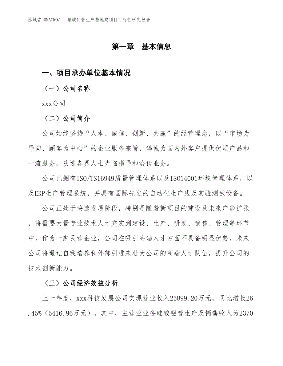 （模板）硅酸铝管生产基地建项目可行性研究报告_第4页