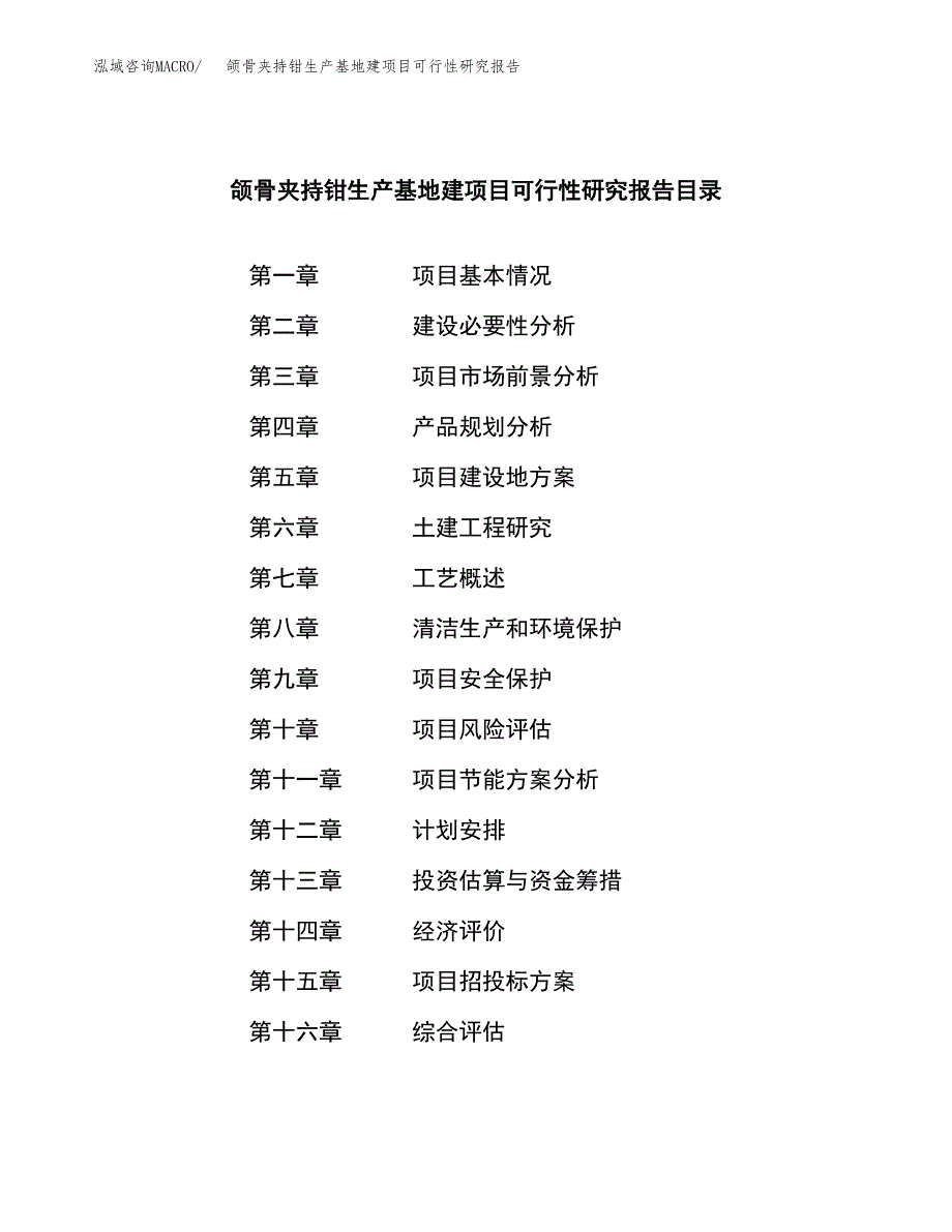 （模板）颌骨夹持钳生产基地建项目可行性研究报告_第3页