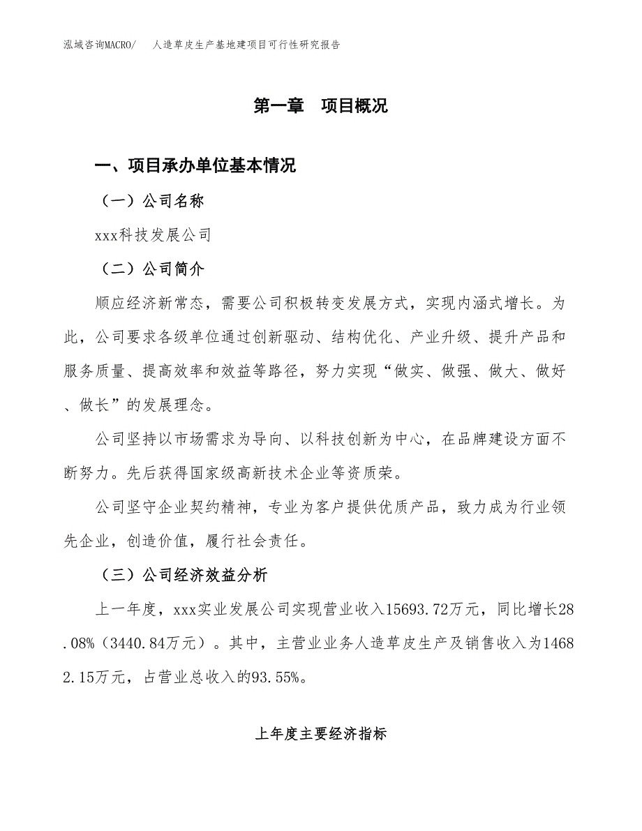 （模板）人造草皮生产基地建项目可行性研究报告_第4页