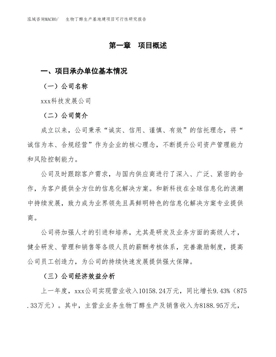 （模板）生物丁醇生产基地建项目可行性研究报告_第4页