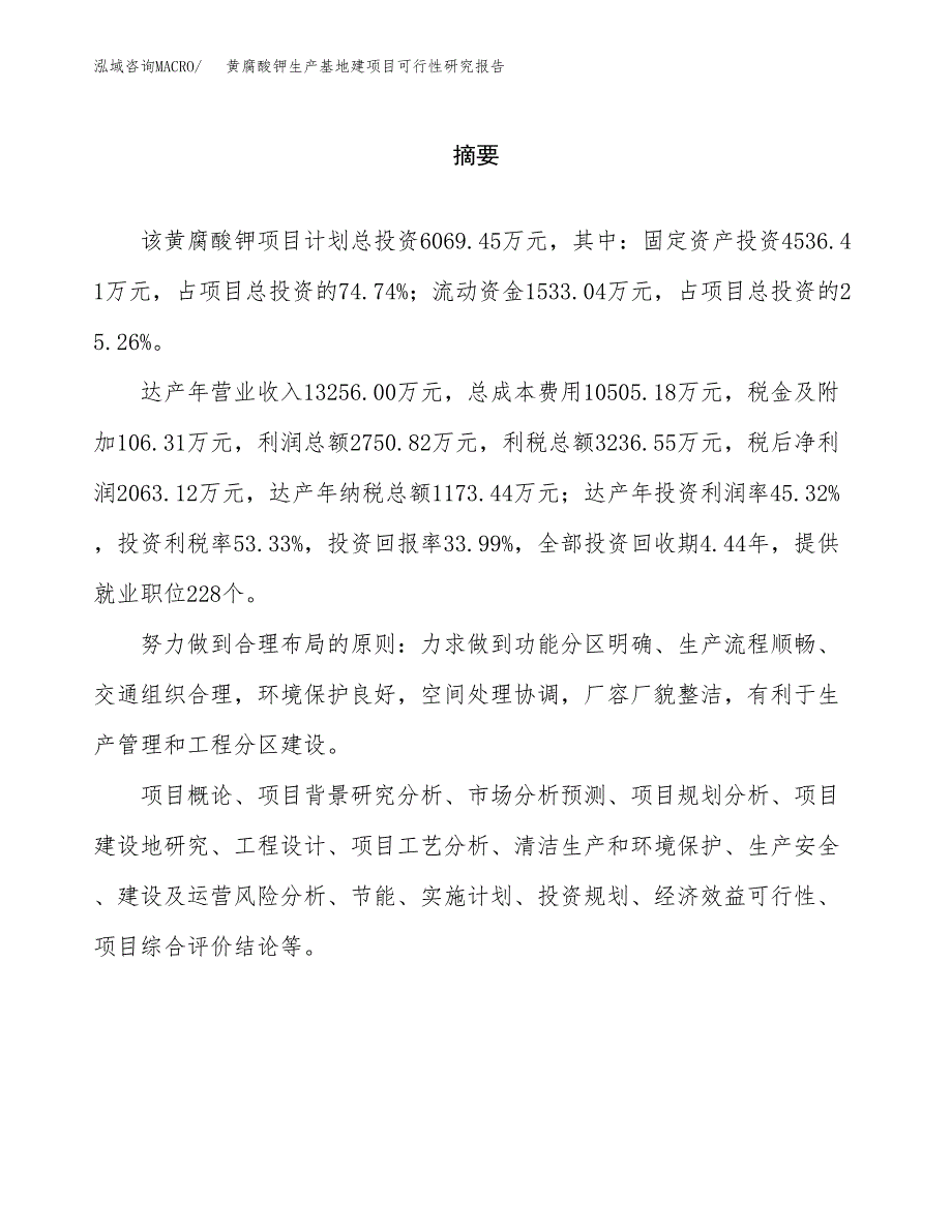 （模板）黄腐酸钾生产基地建项目可行性研究报告_第2页