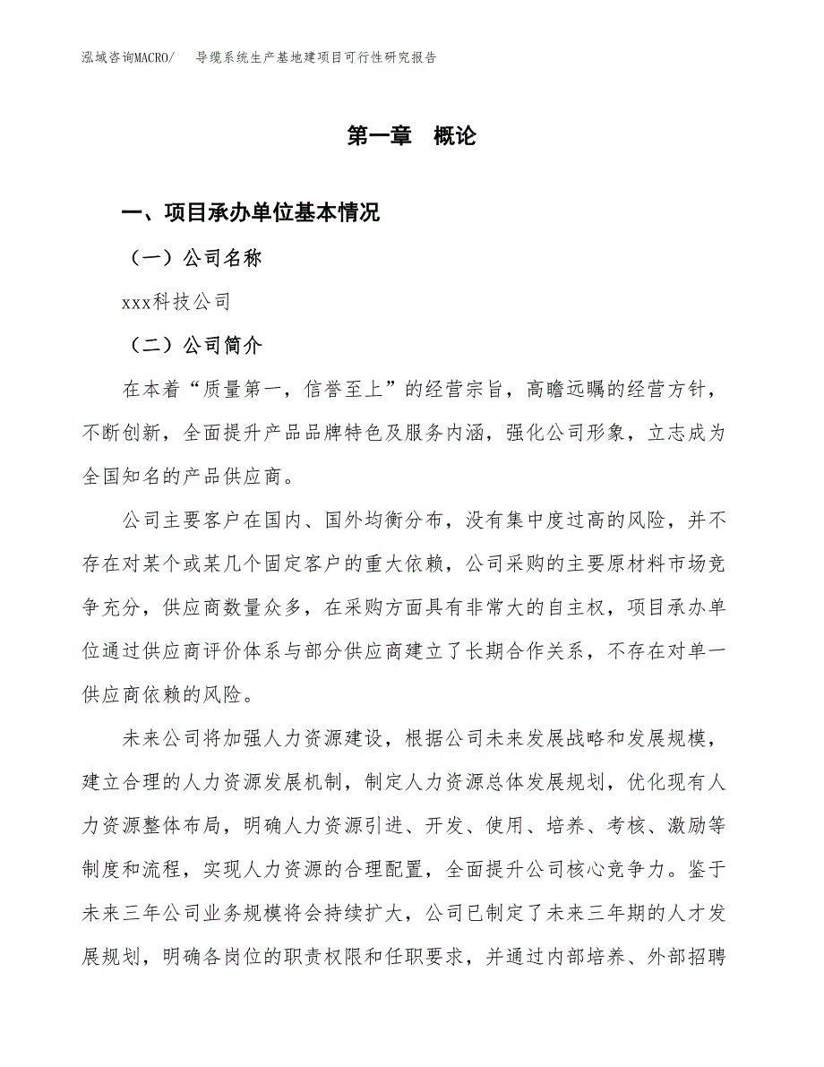 （模板）导缆系统生产基地建项目可行性研究报告_第4页